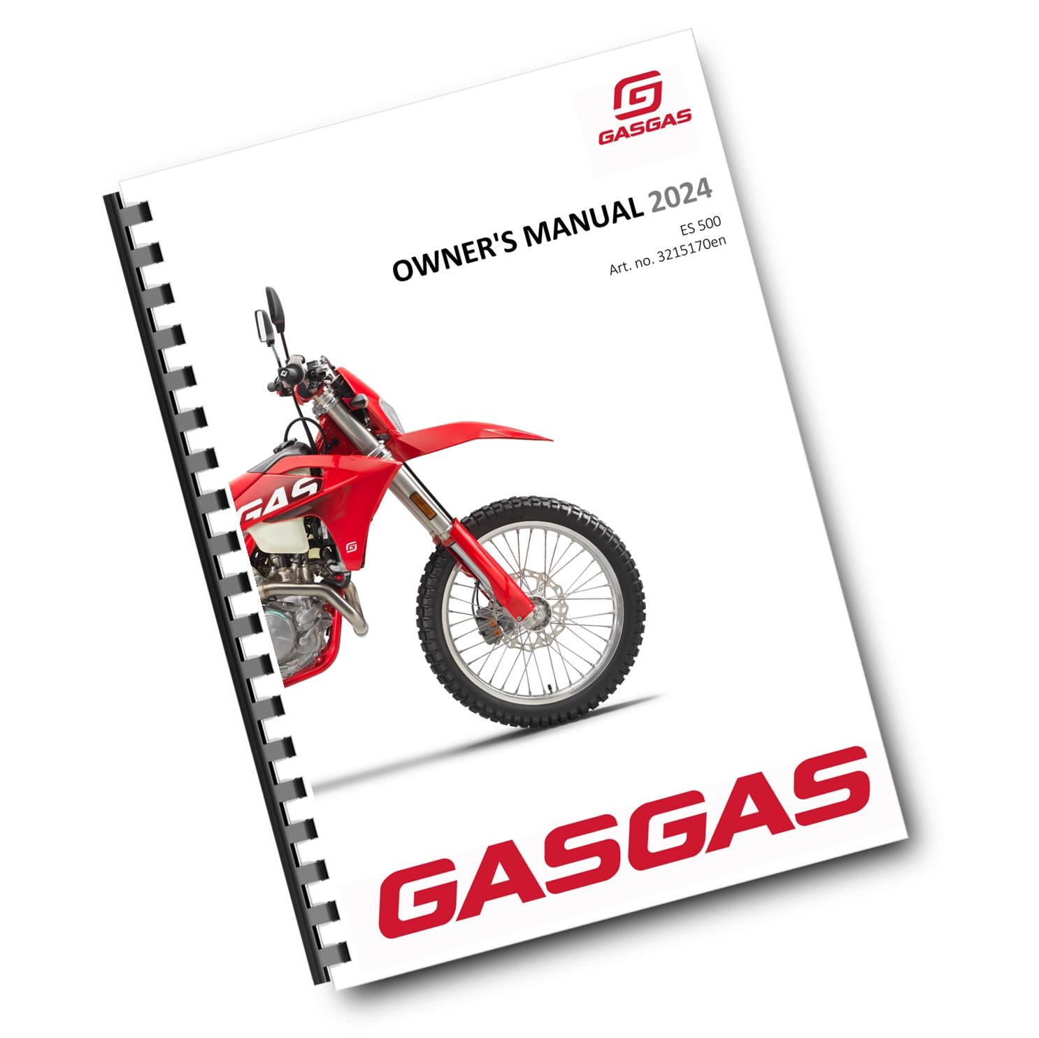 GASGAS 2024 OWNERS MANUAL - ES 500