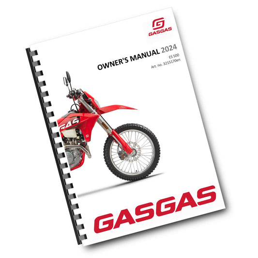GASGAS 2024 OWNERS MANUAL - ES 500