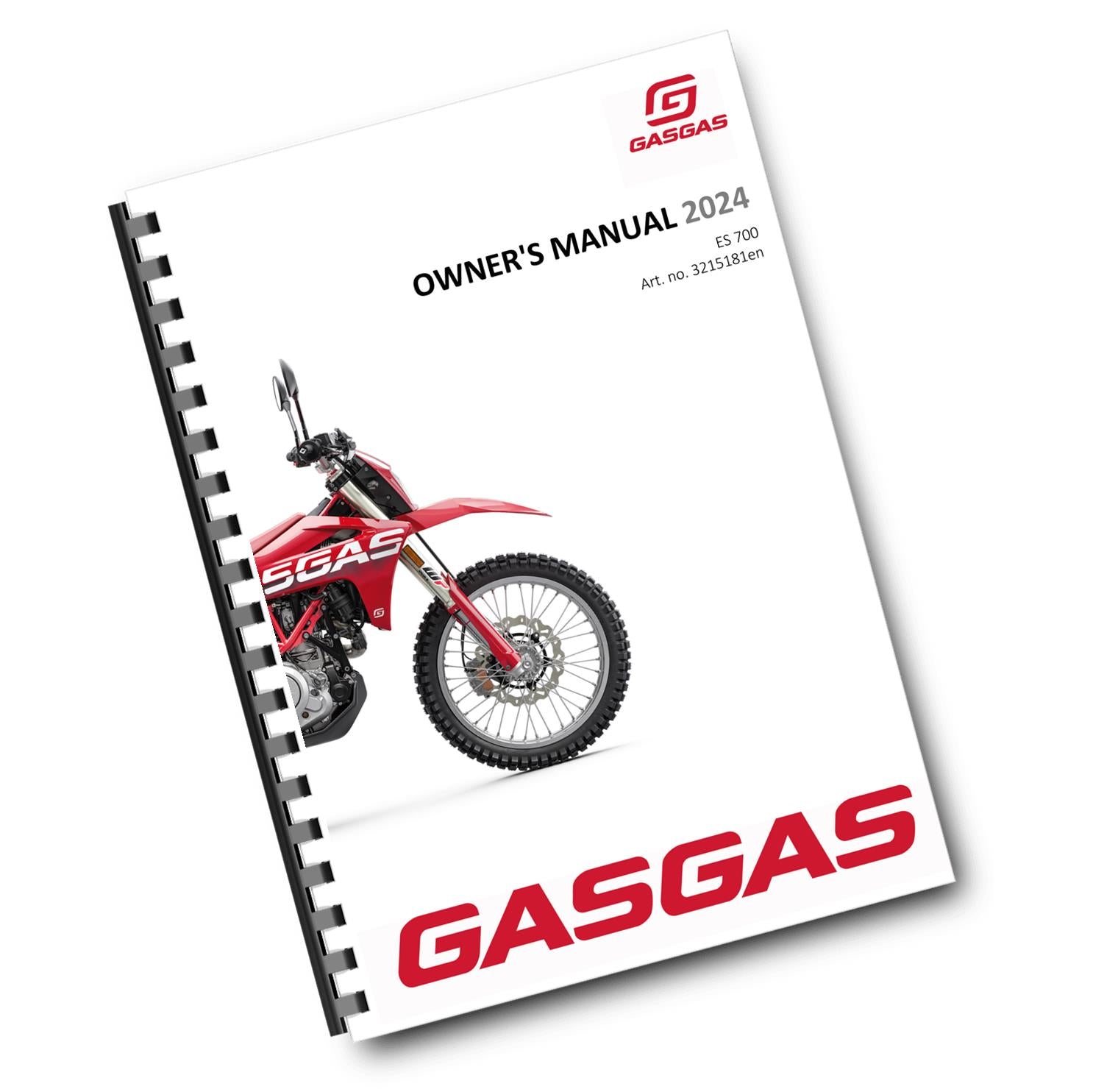 GASGAS 2024 OWNERS MANUAL - ES 700