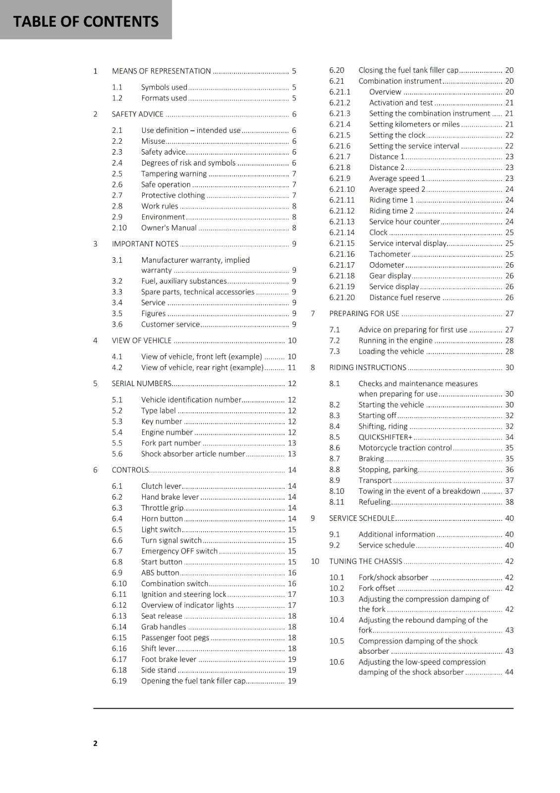 GASGAS 2024 OWNERS MANUAL - ES 700