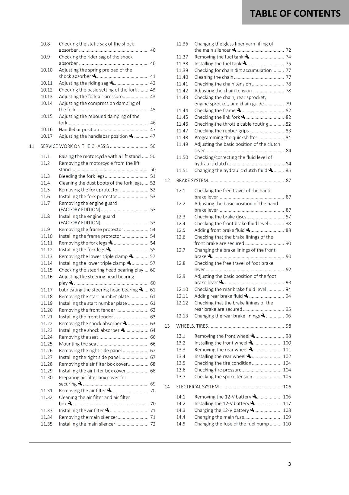 GASGAS 2024 OWNERS MANUAL - EX MC 450F FACTORY EDITION