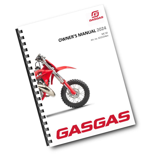 GASGAS 2024 OWNERS MANUAL - MC 50