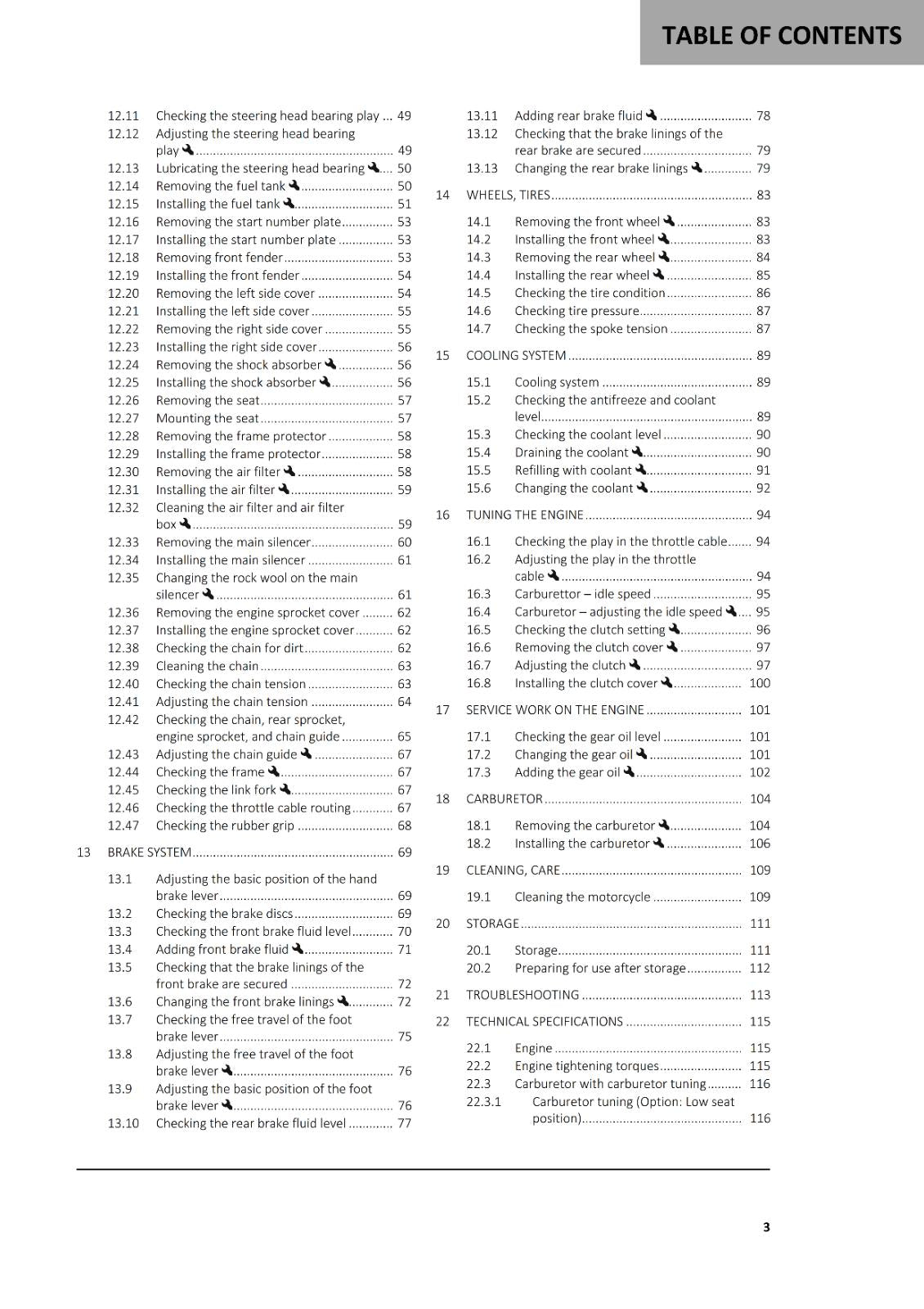 GASGAS 2024 OWNERS MANUAL - MC 50