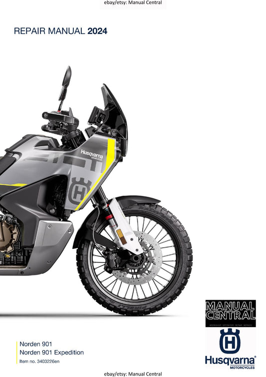 HUSQVARNA 2024 - NORDEN 901 EXPEDITION - REPAIR WORKSHOP SERVICE MANUAL