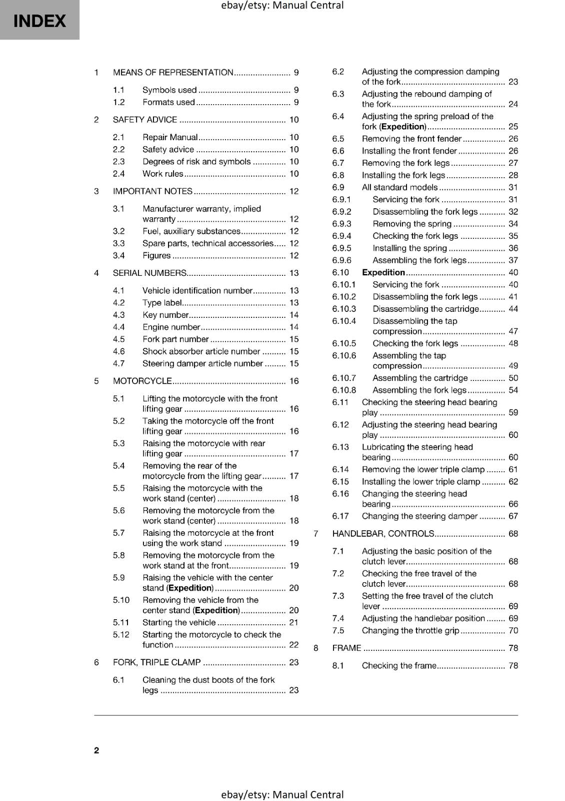 HUSQVARNA 2024 - NORDEN 901 EXPEDITION - REPAIR WORKSHOP SERVICE MANUAL