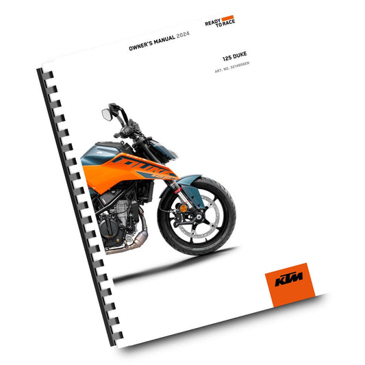 KTM 2024 - 125 DUKE - OWNERS MANUAL USER GUIDE