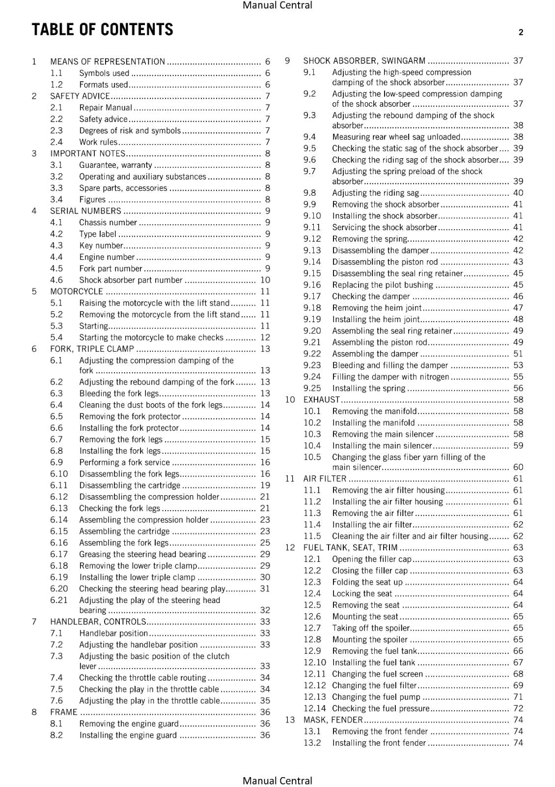 KTM 2012 - FREERIDE 350 - WORKSHOP REPAIR SERVICE MANUAL REPRINTED