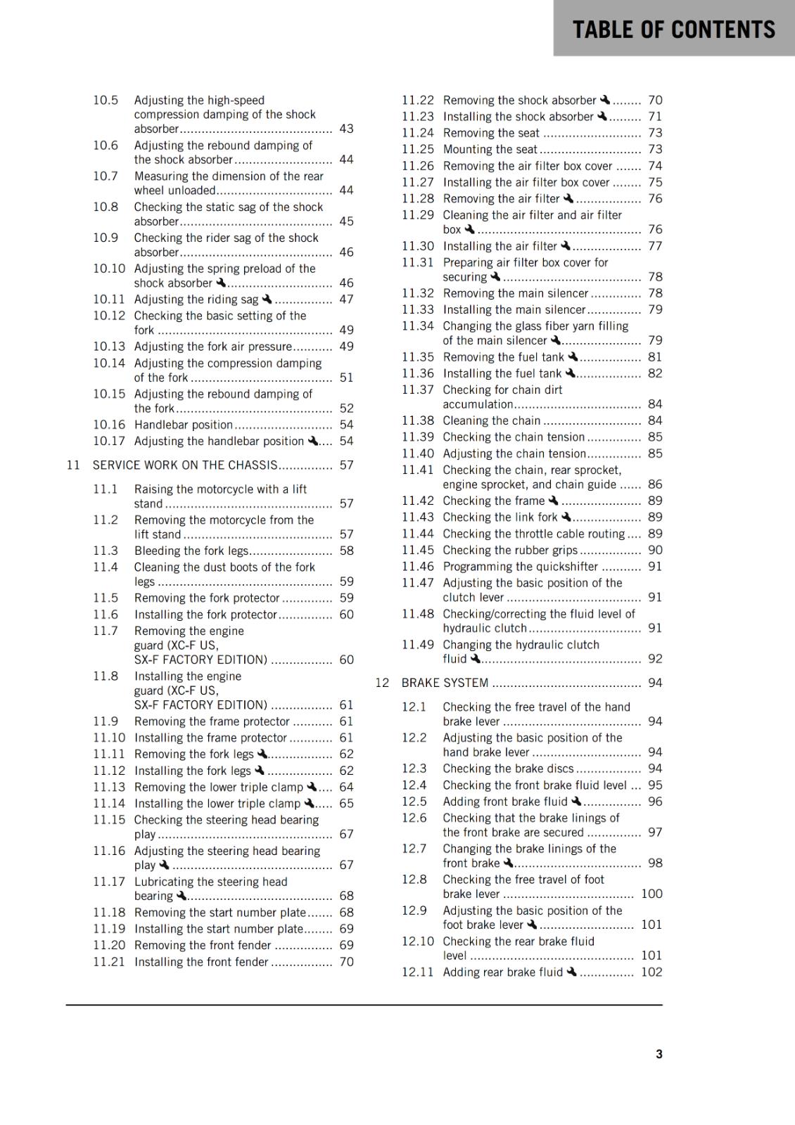 KTM 2024 - 250 SX-F XC-F FACTORY EDITION - OWNERS MANUAL USER GUIDE