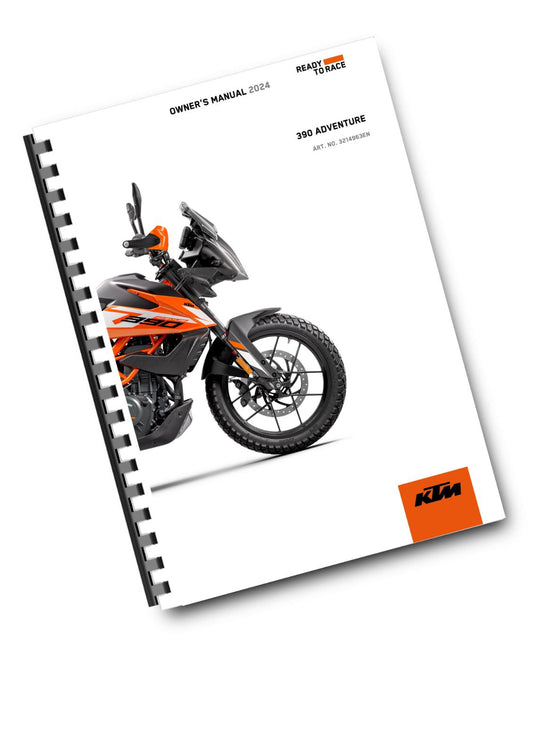 KTM 2024 - 390 ADVENTURE EU EDITION - OWNERS MANUAL USER GUIDE