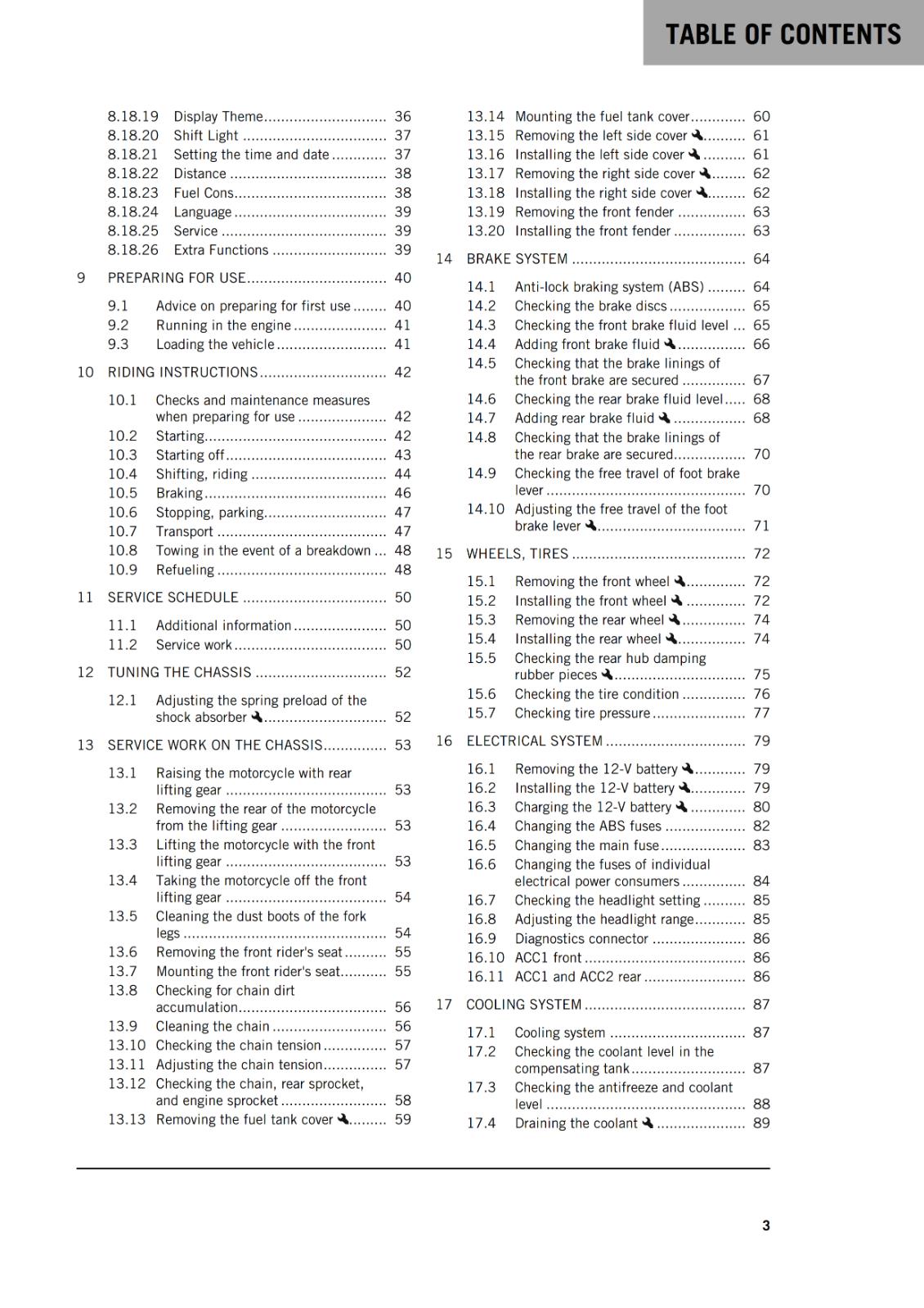 KTM 2024 - RC 125 - OWNERS MANUAL USER GUIDE