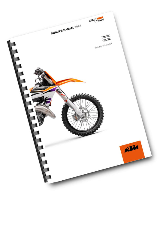 KTM 2024 - 125 SX XC - OWNERS MANUAL USER GUIDE