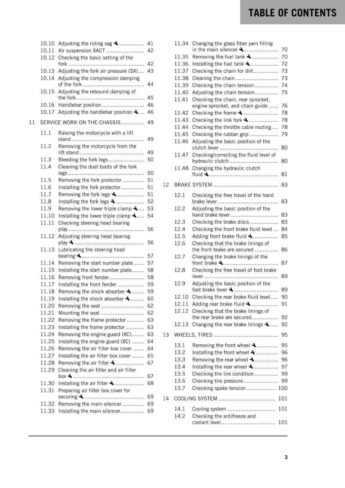 KTM 2024 - 125 SX XC - OWNERS MANUAL USER GUIDE