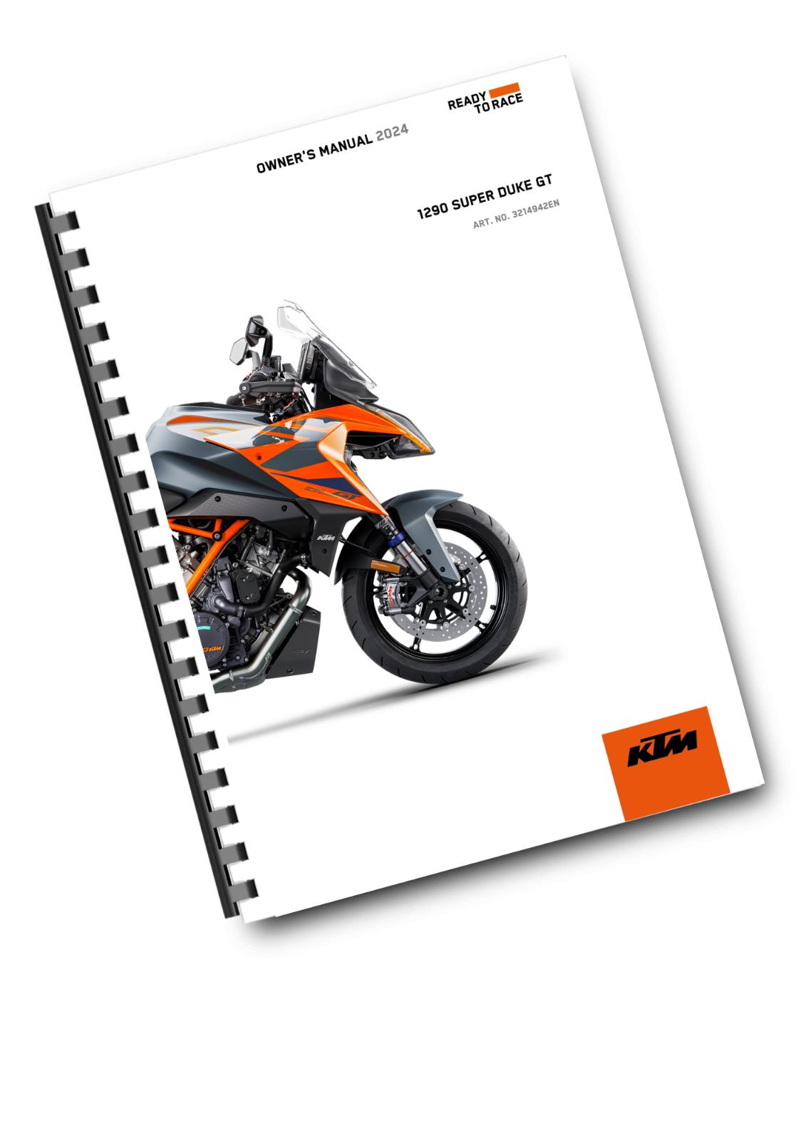 KTM 2024 - 1290 SUPER DUKE GT EU EDITION  - OWNERS MANUAL USER GUIDE