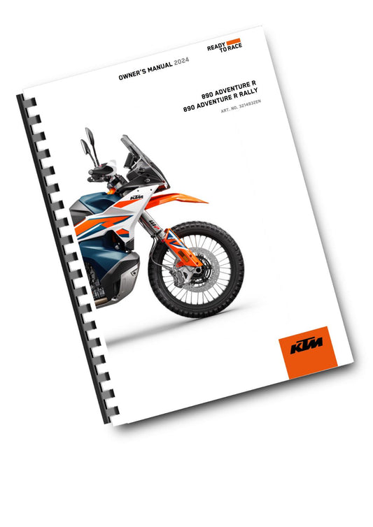 KTM 2024 - 890 ADVENTURE R RALLY EU EDITION - OWNERS MANUAL USER GUIDE