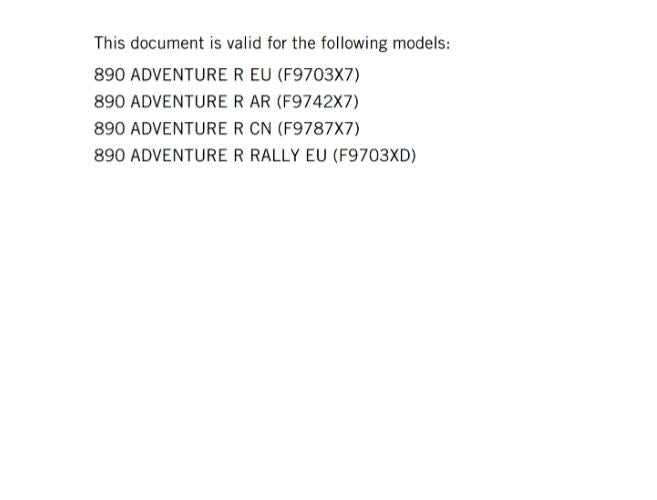KTM 2024 - 890 ADVENTURE R RALLY EU EDITION - OWNERS MANUAL USER GUIDE