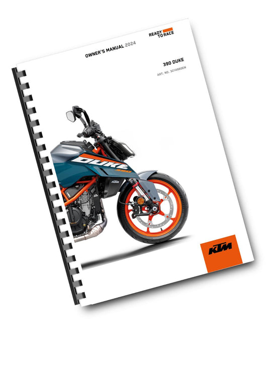 KTM 2024 - 390 DUKE - OWNERS MANUAL USER GUIDE