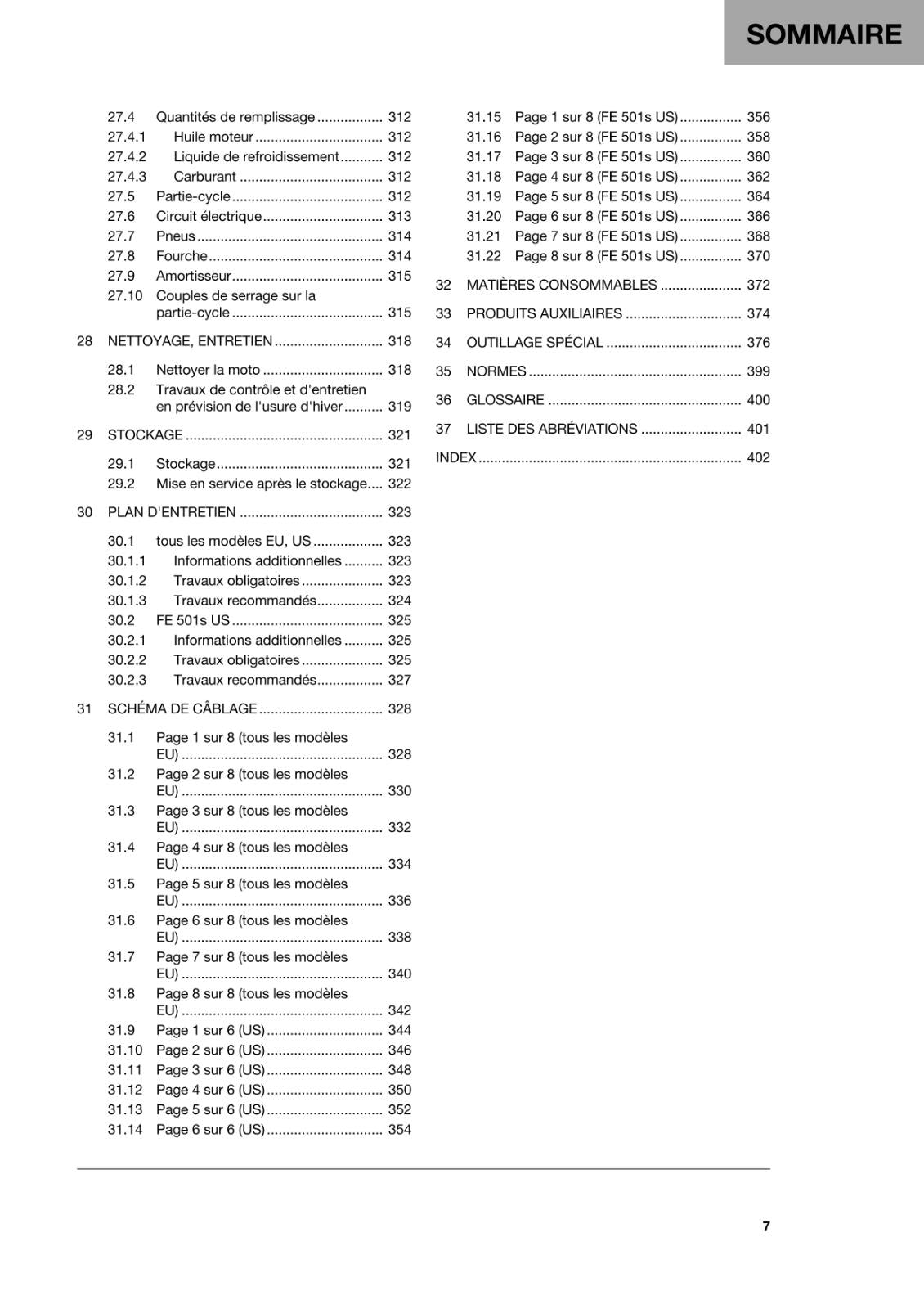 FRENCH LANGUAGE - 2022 HUSQVARNA - FE 450 501 501s - MANUEL DE REPARATION