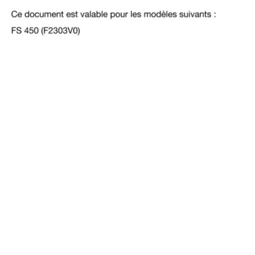 FRENCH LANGUAGE - 2022 HUSQVARNA - FS 450 - MANUEL DE REPARATION