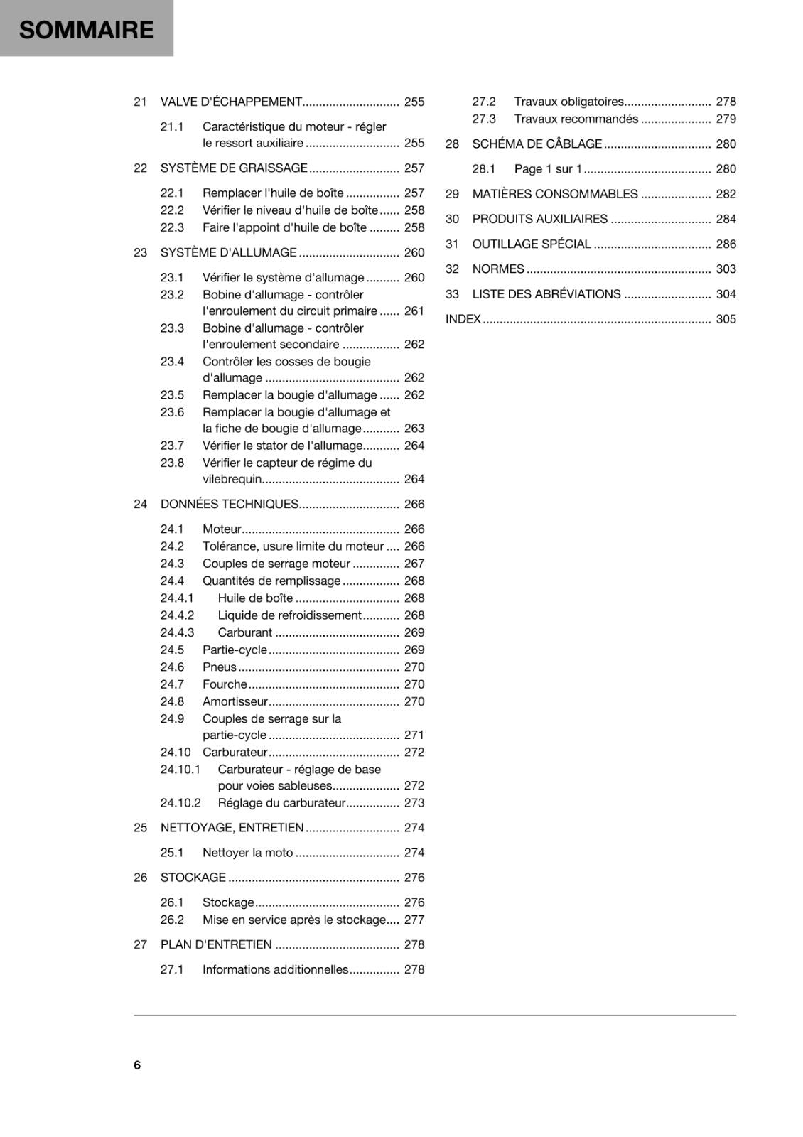 FRENCH LANGUAGE - 2022 HUSQVARNA - TC 250 - MANUEL DE REPARATION