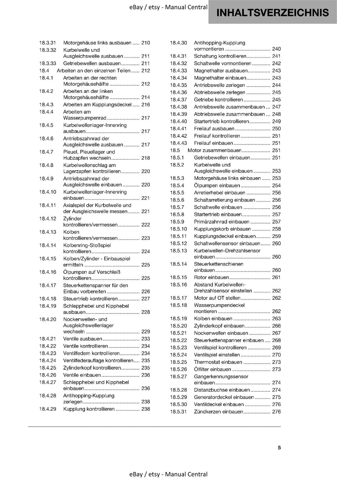 GERMAN LANGUAGE - HUSQVARNA 2022 - 701 SUPERMOTO - REPARATURANLEITUNG REPRINTED