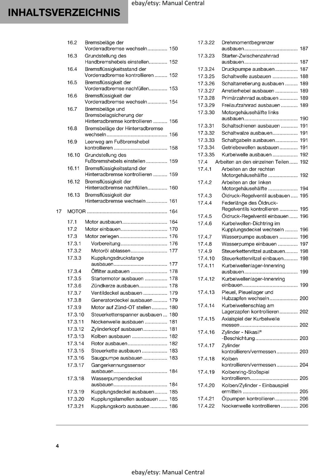 GERMAN LANGUAGE - HUSQVARNA 2022 - FS 450 - REPARATURANLEITUNG REPRINTED