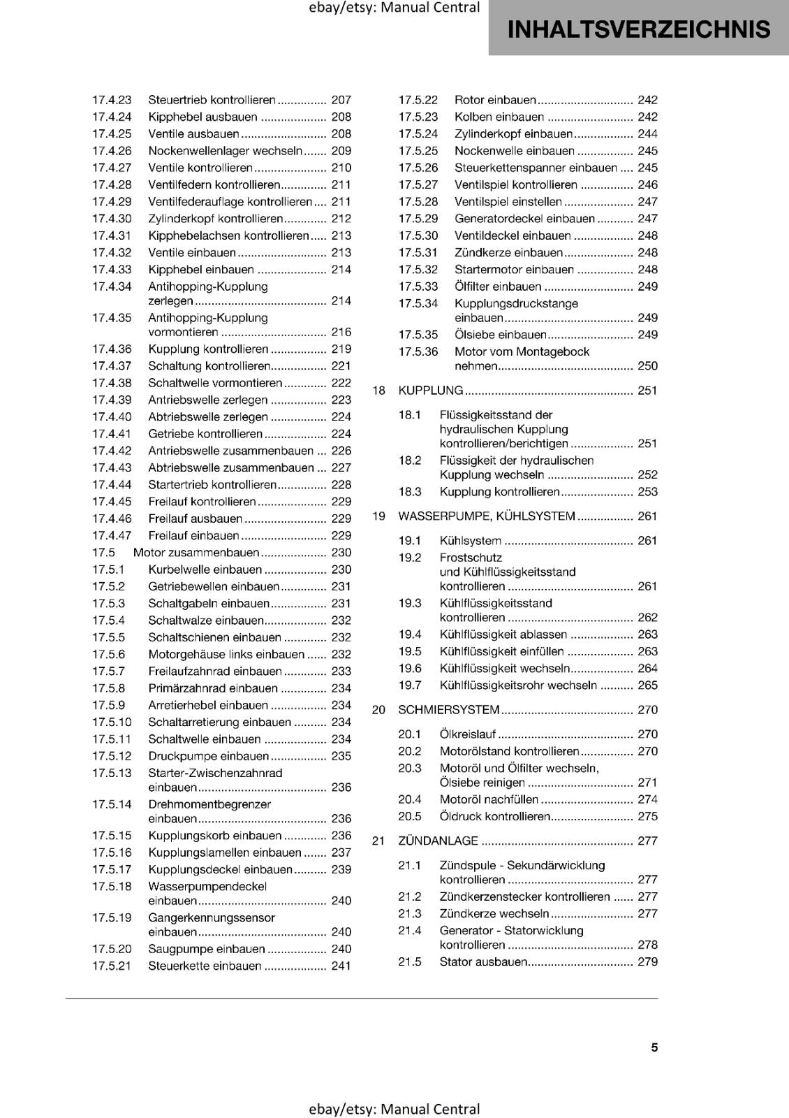 GERMAN LANGUAGE - HUSQVARNA 2022 - FS 450 - REPARATURANLEITUNG REPRINTED