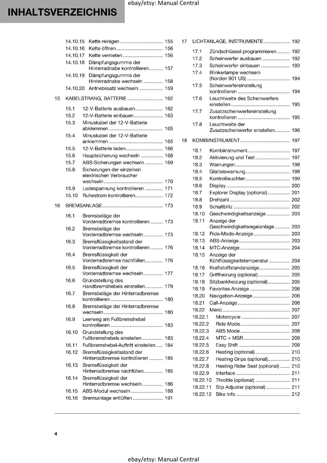 GERMAN LANGUAGE - HUSQVARNA 2022 - NORDEN 901 - REPARATURANLEITUNG REPRINTED
