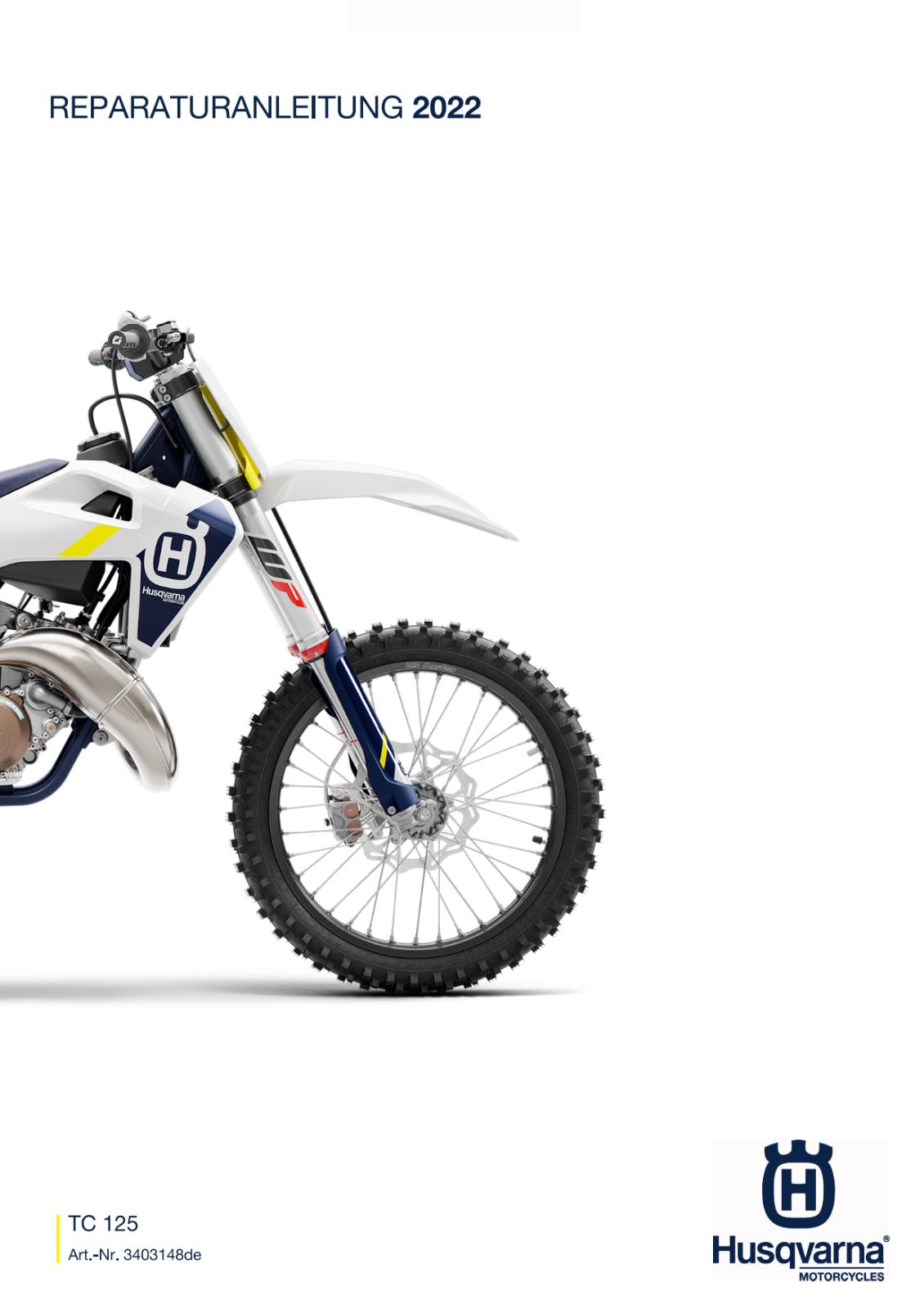 GERMAN LANGUAGE - HUSQVARNA 2022 - TC 125 - REPARATURANLEITUNG