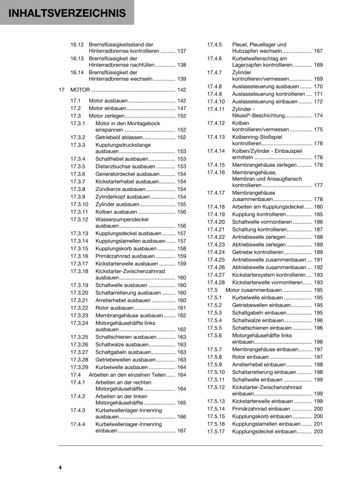 GERMAN LANGUAGE - HUSQVARNA 2022 - TC 125 - REPARATURANLEITUNG