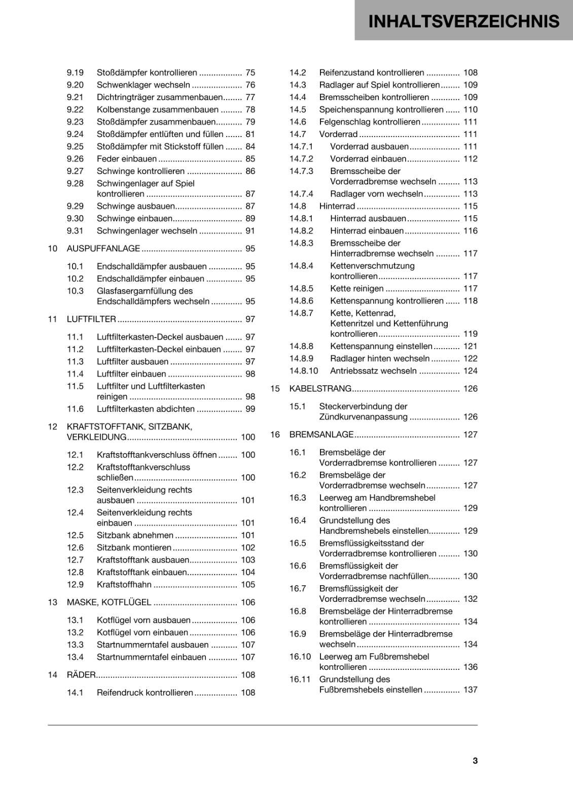 GERMAN LANGUAGE - HUSQVARNA 2022 - TC 250 - REPARATURANLEITUNG