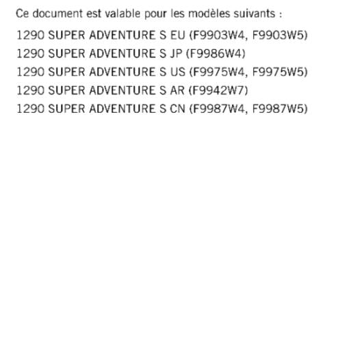 FRENCH LANGUAGE - 2023 HUSQVARNA - 1290 SUPER ADVENTURE S - MANUEL DE REPARATION