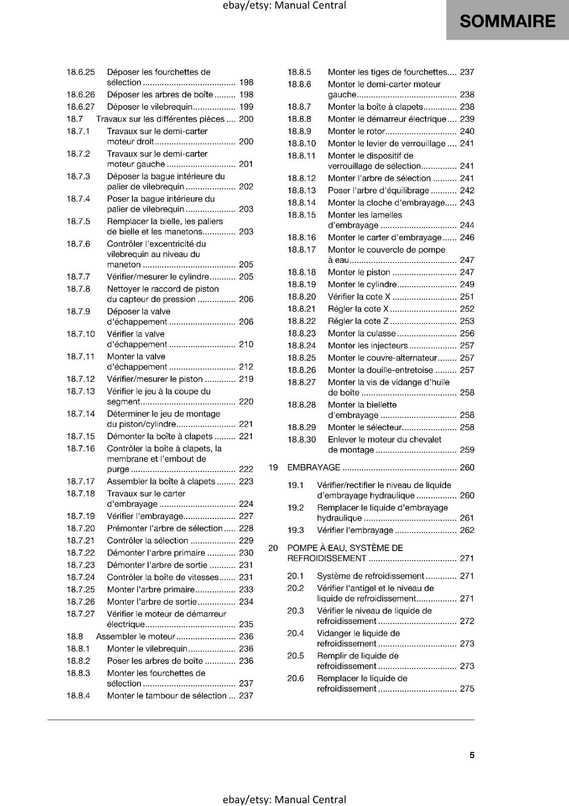 FRENCH LANGUAGE - 2023 HUSQVARNA - TE 250 300 HERITAGE - MANUEL DE REPARATION