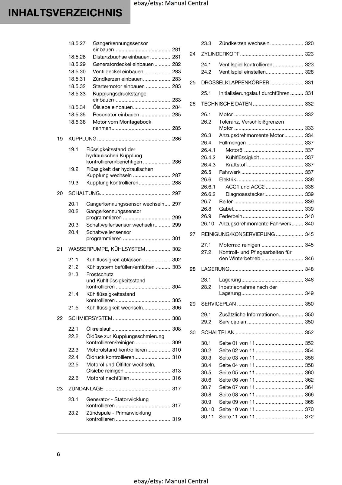 GERMAN LANGUAGE - HUSQVARNA 2023 - 701 ENDURO EU EDITION - REPARATURANLEITUNG