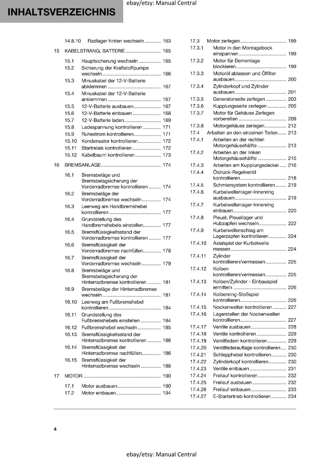 GERMAN LANGUAGE - HUSQVARNA 2023 - FC FX 350 HERITAGE - REPARATURANLEITUNG