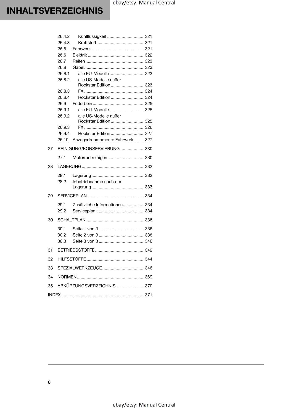 GERMAN LANGUAGE - HUSQVARNA 2023 - FC FX 450 HERITAGE - REPARATURANLEITUNG