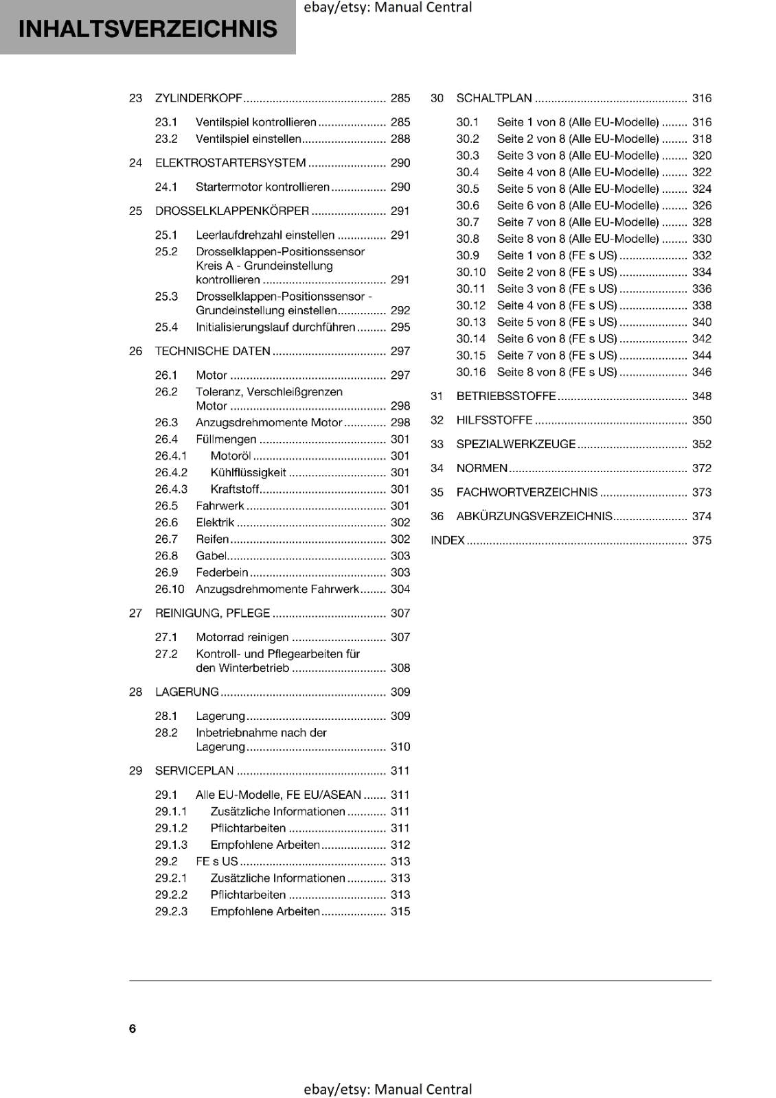GERMAN LANGUAGE - HUSQVARNA 2023 - FE 350 350s HERITAGE - REPARATURANLEITUNG