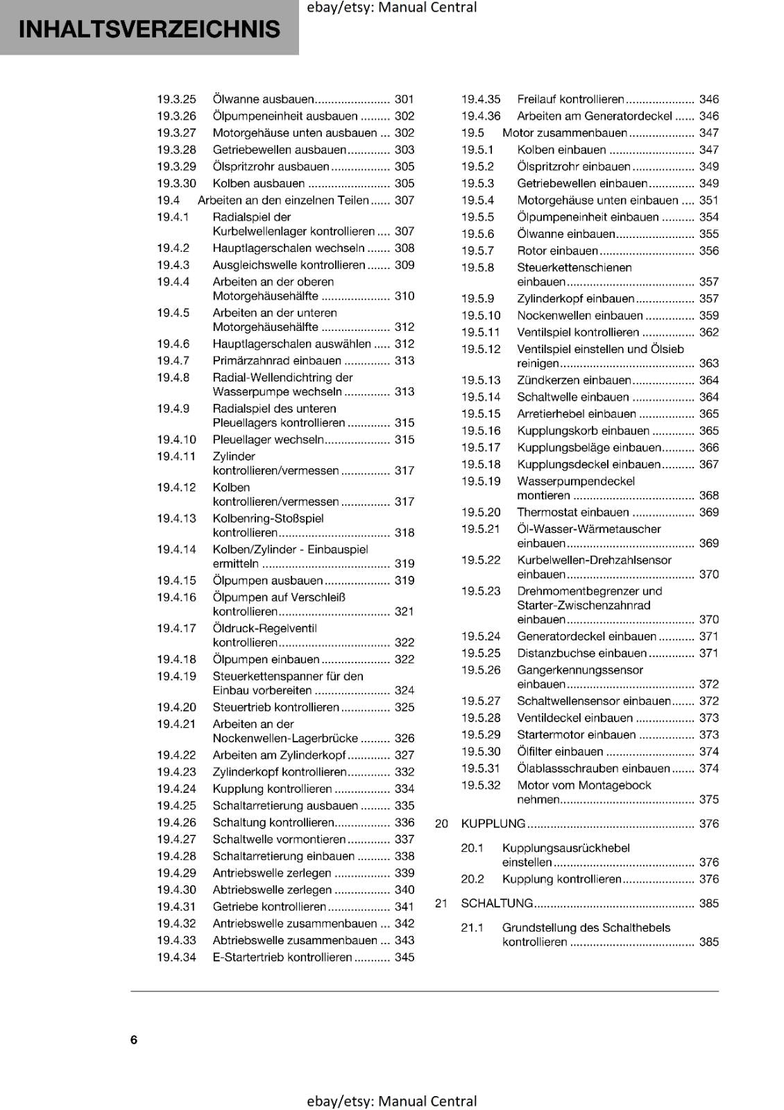GERMAN LANGUAGE - HUSQVARNA 2023 - NORDEN 901 EXPEDITION - REPARATURANLEITUNG