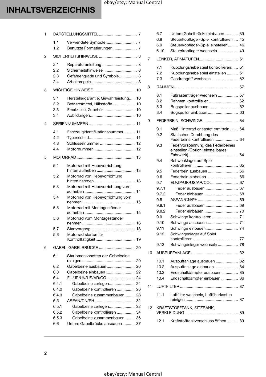 GERMAN LANGUAGE - HUSQVARNA 2023 - SVARTPILEN 401 - REPARATURANLEITUNG