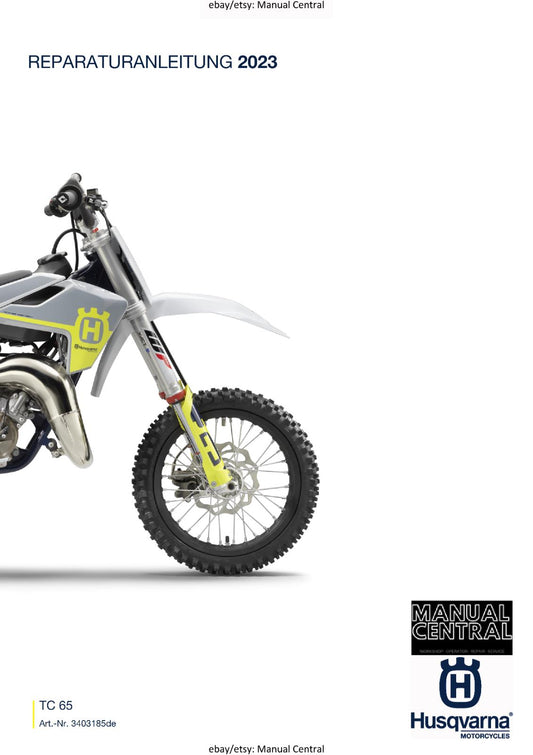 GERMAN LANGUAGE - HUSQVARNA 2023 - TC 65 - REPARATURANLEITUNG