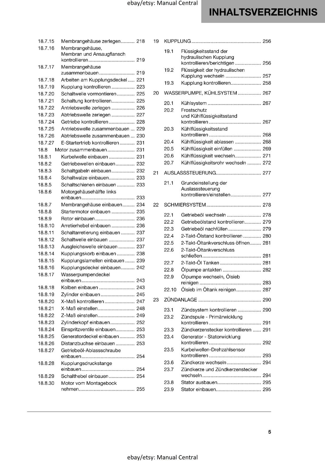 GERMAN LANGUAGE - HUSQVARNA 2023 - TE - REPARATURANLEITUNG
