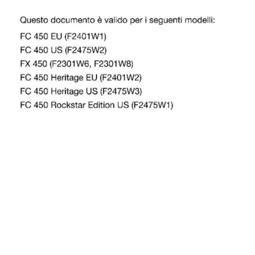 ITALIAN - 2023 HUSQVARNA - FC FX 450 HERITAGE ROCKSTAR - MANUALE DI RIPARAZIONE