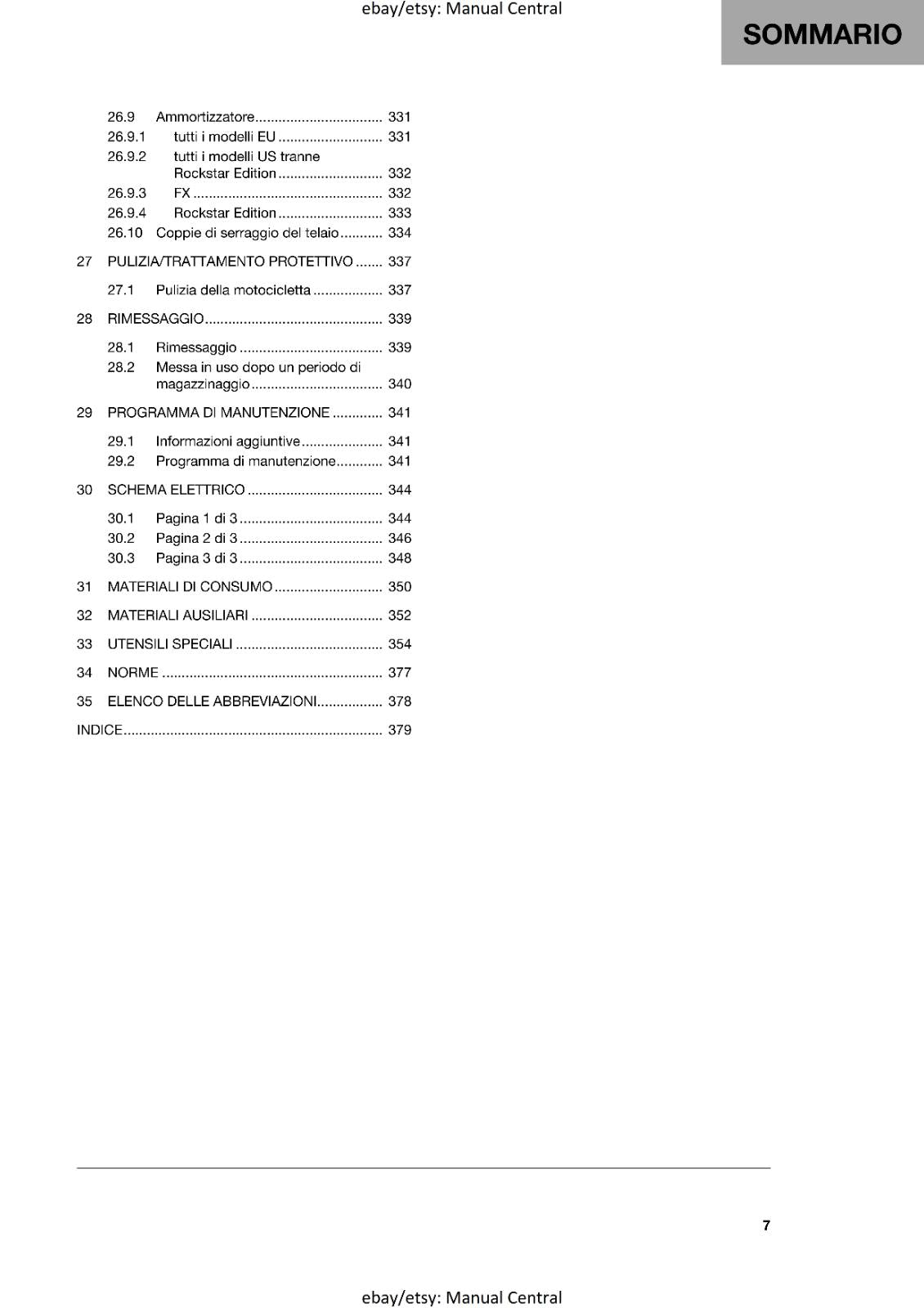 ITALIAN - 2023 HUSQVARNA - FC FX 450 HERITAGE ROCKSTAR - MANUALE DI RIPARAZIONE