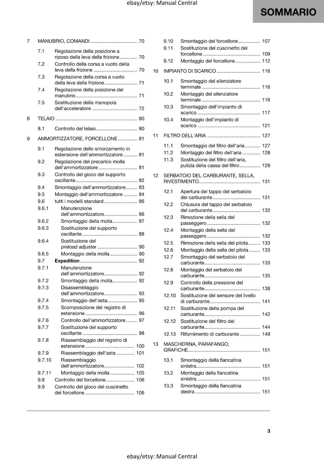 ITALIAN - 2023 HUSQVARNA - NORDEN 901 EXPEDITION - MANUALE DI RIPARAZIONE