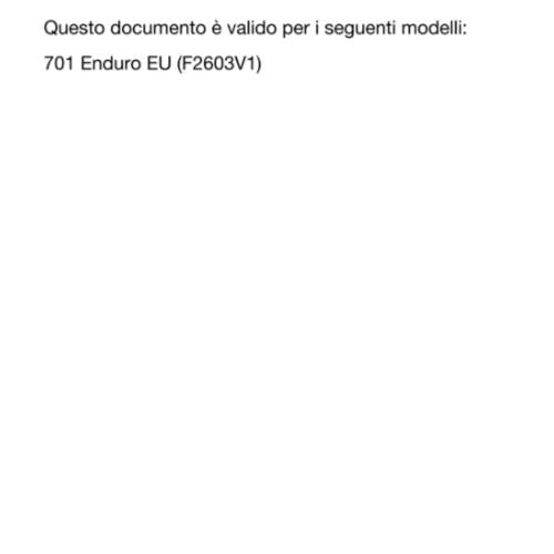 ITALIAN - HUSQVARNA 2022 - 701 ENDURO EU EDITION - MANUALE DI RIPARAZIONE