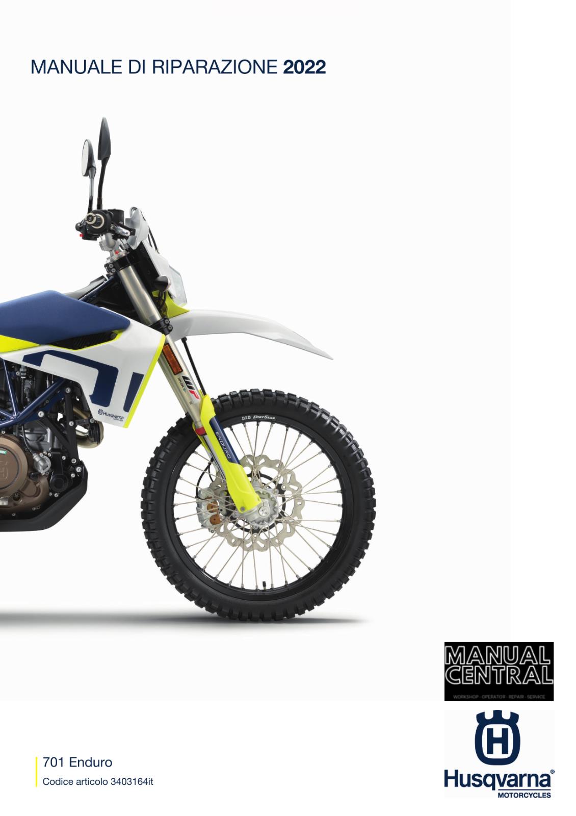 ITALIAN - HUSQVARNA 2022 - 701 ENDURO US EDITION - MANUALE DI RIPARAZIONE