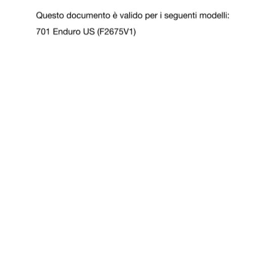 ITALIAN - HUSQVARNA 2022 - 701 ENDURO US EDITION - MANUALE DI RIPARAZIONE