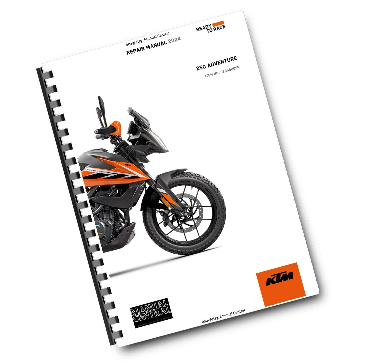 KTM 2024 - 250 ADVENTURE- REPAIR WORKSHOP SERVICE MANUAL REPRINTED