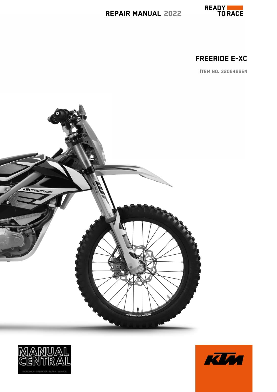 KTM 2022 - FREERIDE E-XC - REPAIR WORKSHOP SERVICE MANUAL REPRINTED