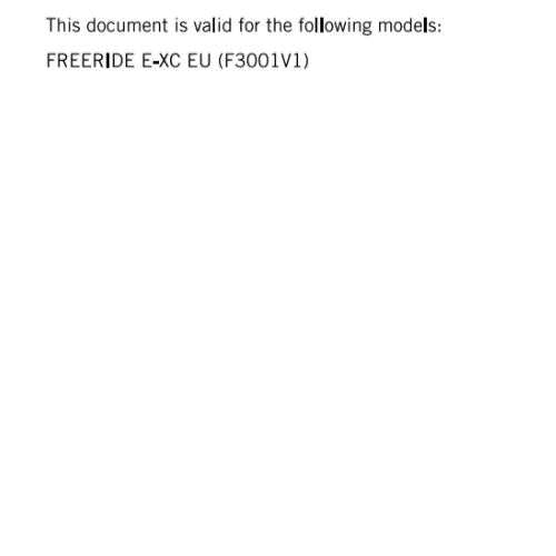 KTM 2022 - FREERIDE E-XC - REPAIR WORKSHOP SERVICE MANUAL REPRINTED