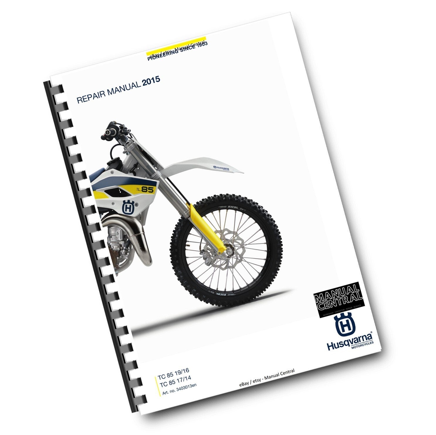 HUSQVARNA 2015 - TC 85 19/16 17/14 - REPAIR WORKSHOP SERVICE MANUAL REPRINTED